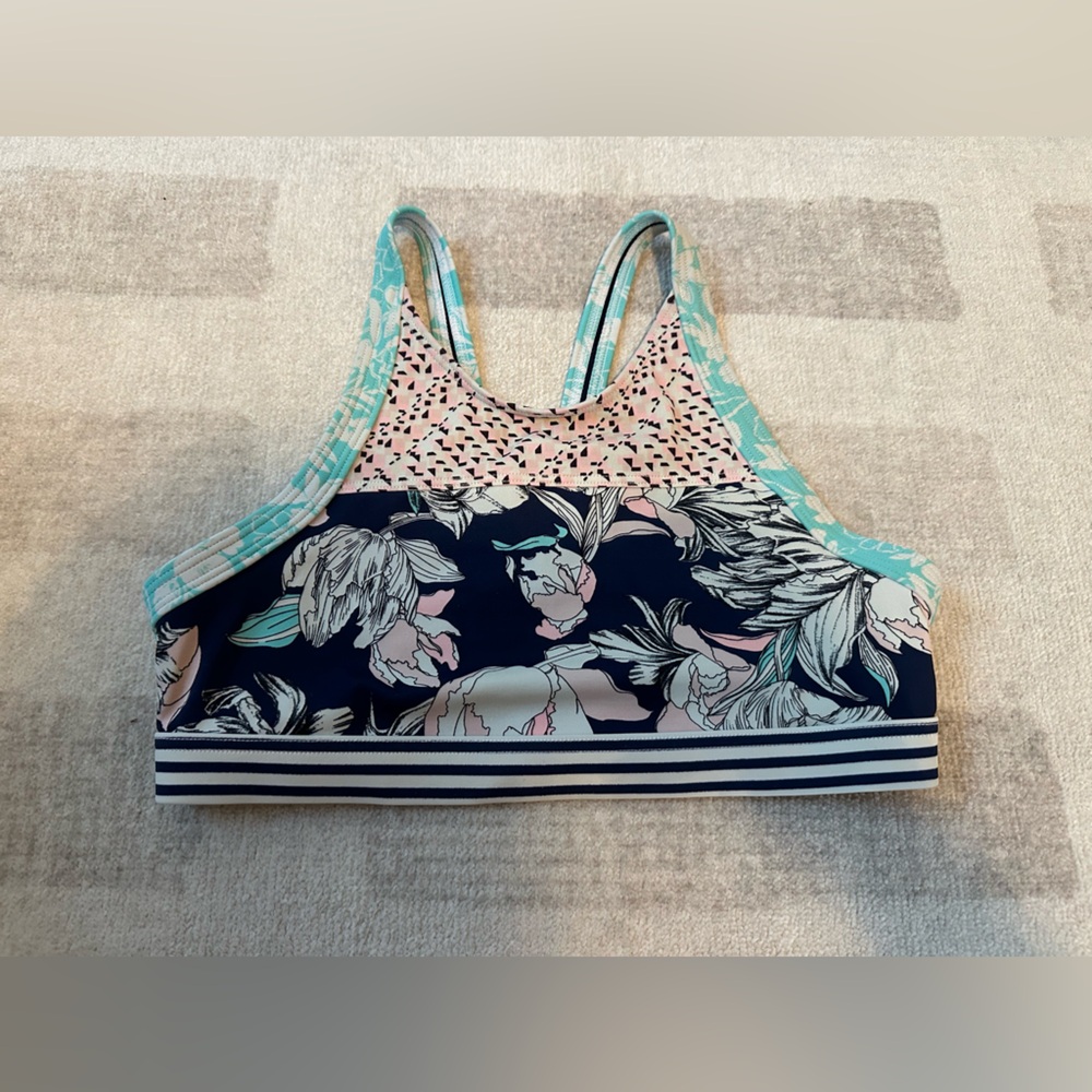 Athleta Girl Island Time Bikini Top Passion Floral (Size XL/14)